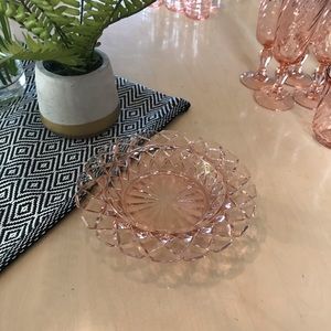 CUTE Pink Depression Glass Tray
